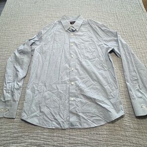 Untuckit Mens Large Slim Fit Long Sleeve Alvaro Shirt Blue 41049 EUC Button Down